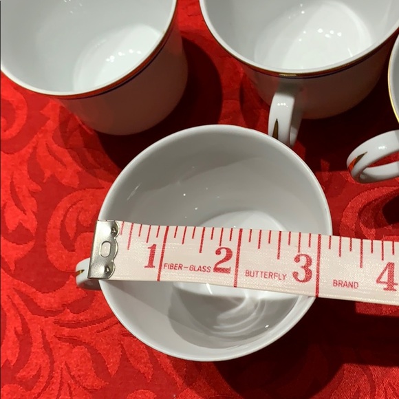 Vintage German PMR Bavaria set of 4 tea cups - Picture 6 of 8